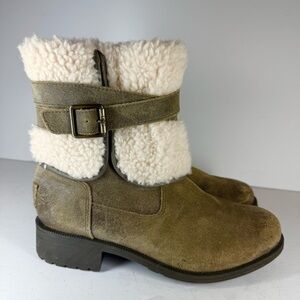 UGG Blayre Boot III Tan Shearling Winter Boots Women’s Size‎ 7